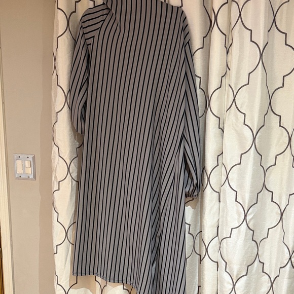Huda Tesettur Striped Long Sleeve Dress - Picture 4 of 4